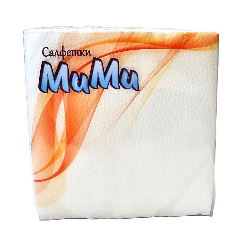 Салфетки Мими Бели 50бр 33/33 Лукс
