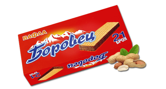 Вафли Боровец Кутия 630Г 21бр