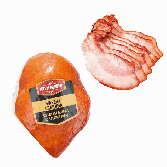 Сланина Крум Мушев /1 бр ~200гр/ Жарена