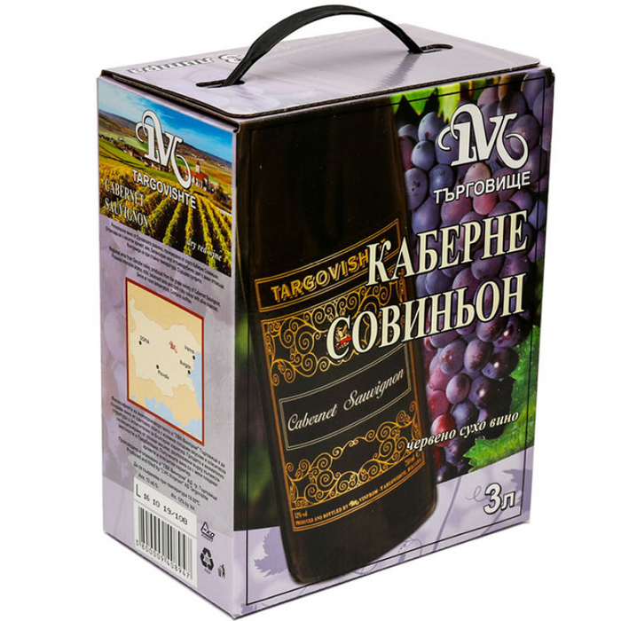 Вино Търговище 3Л Каберне Совиньон