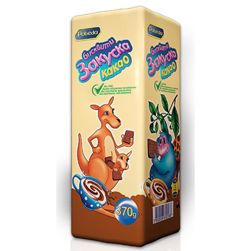 Бисквити Закуска Какао 355гр