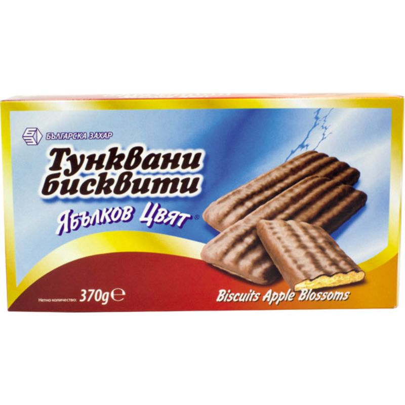 Бисквити Ябълков Цвят 370гр Шоколад