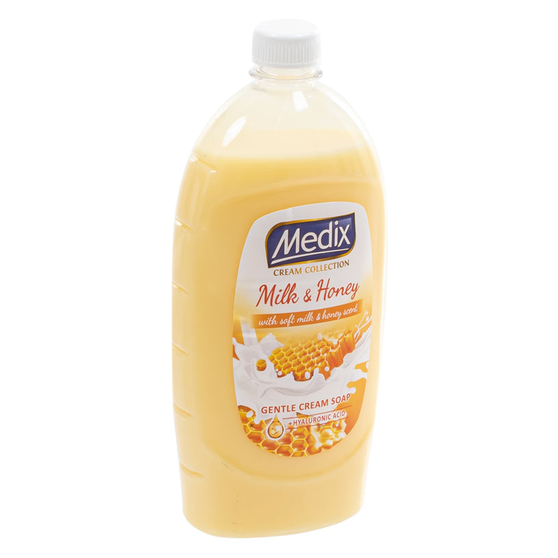Течен Сапун Медикс 800Мл Резерва Milk Honey Жълт