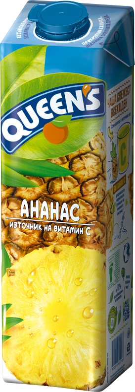 Натурален Сок Куинс 1Л Ананас
