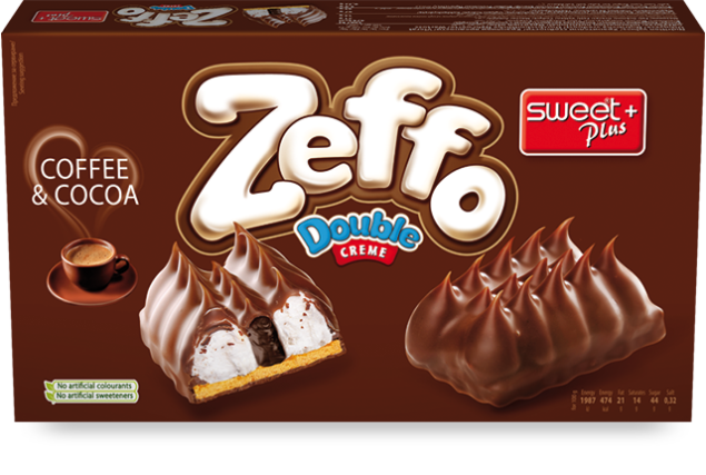 Бисквити Зефо Дабъл 165гр Кафе