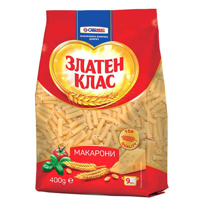 Макарони Златен Клас 400гр Къси
