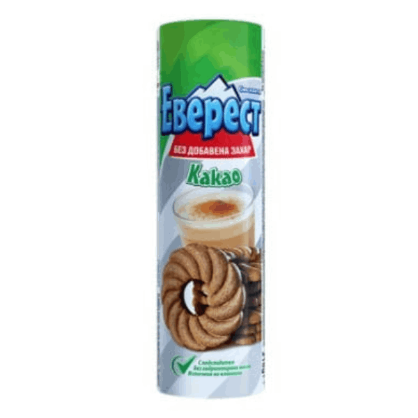 Бисквити Еверест 220гр Какао