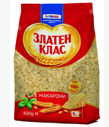 Макарони Златен Клас 400гр Миди Малки