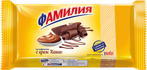 Вафли Фамилия 220гр 24бр