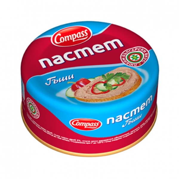 Пастет Компас 100гр Гъши