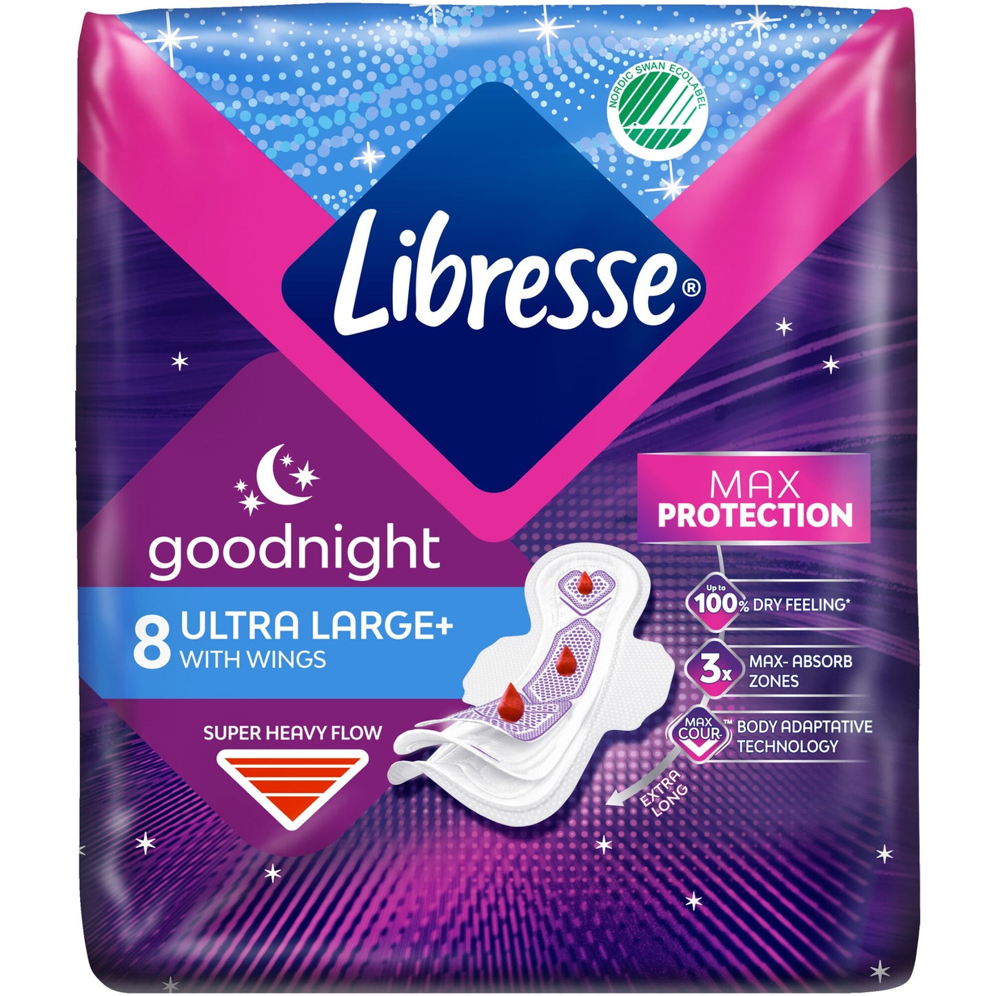 Дамски Превръзки Либрес Ултра 8бр Goodnight Large+