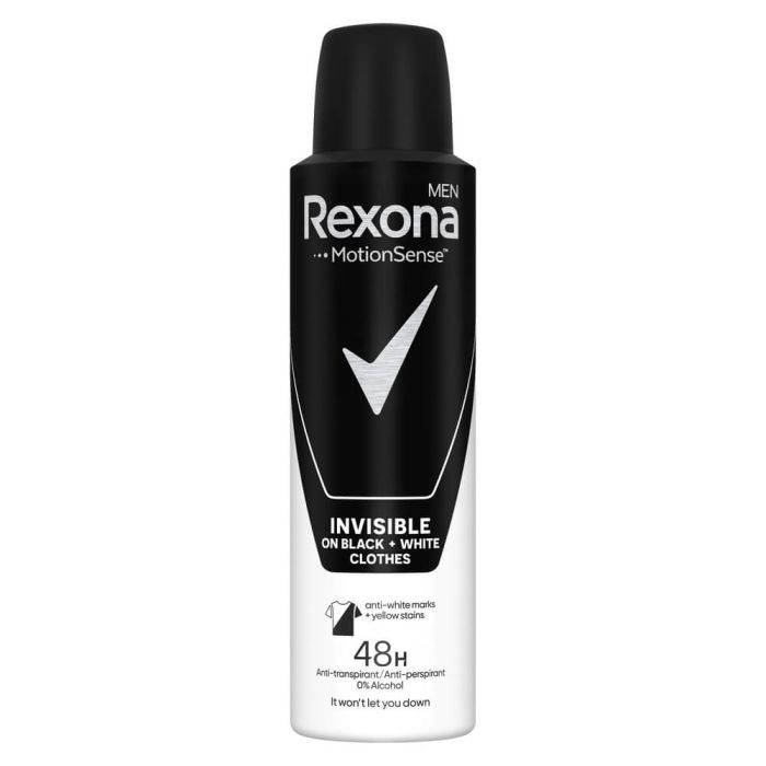Деодорант Рексона 150мл men invisible black white