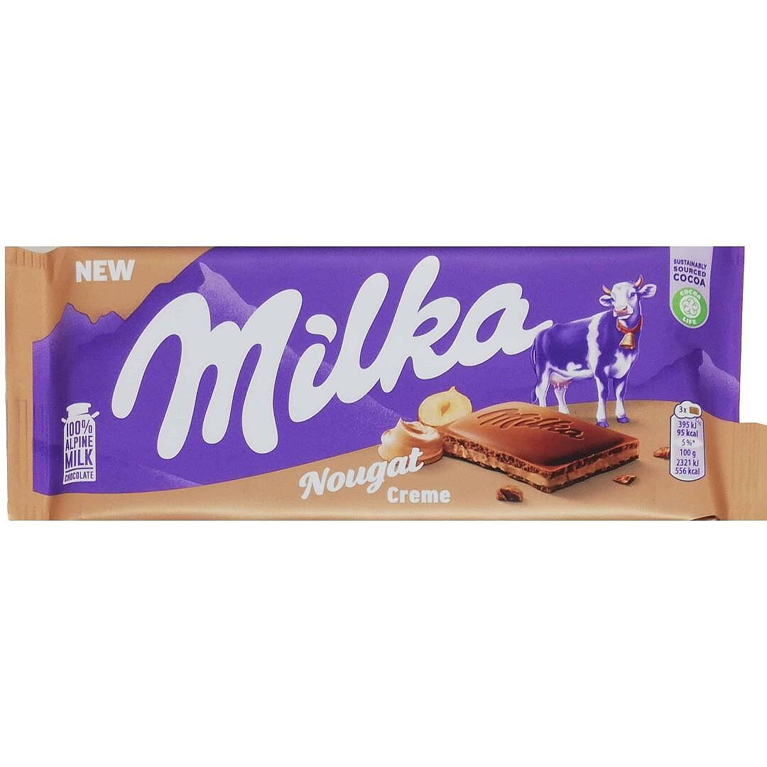 Шоколад Милка 85гр Нуга Крем