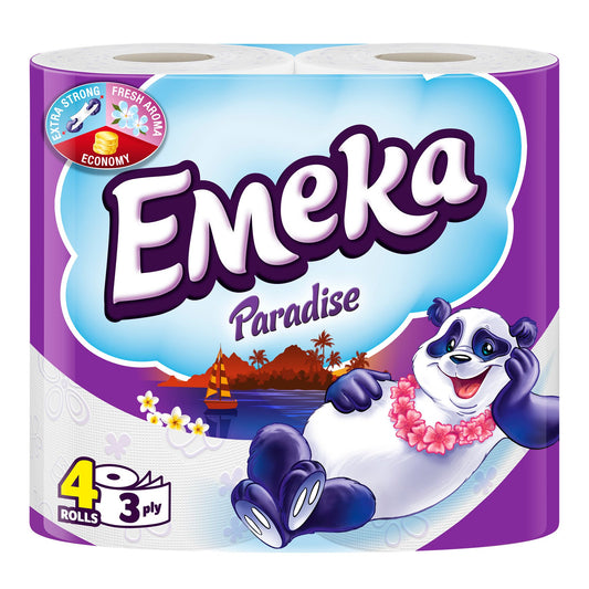 Тоалетна Хартия Емека 4бр Лилава