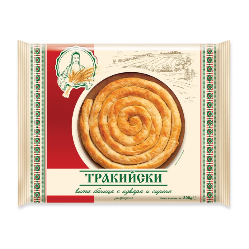 Баница Белла 800гр Тракийска Извара и Сирене Бтк