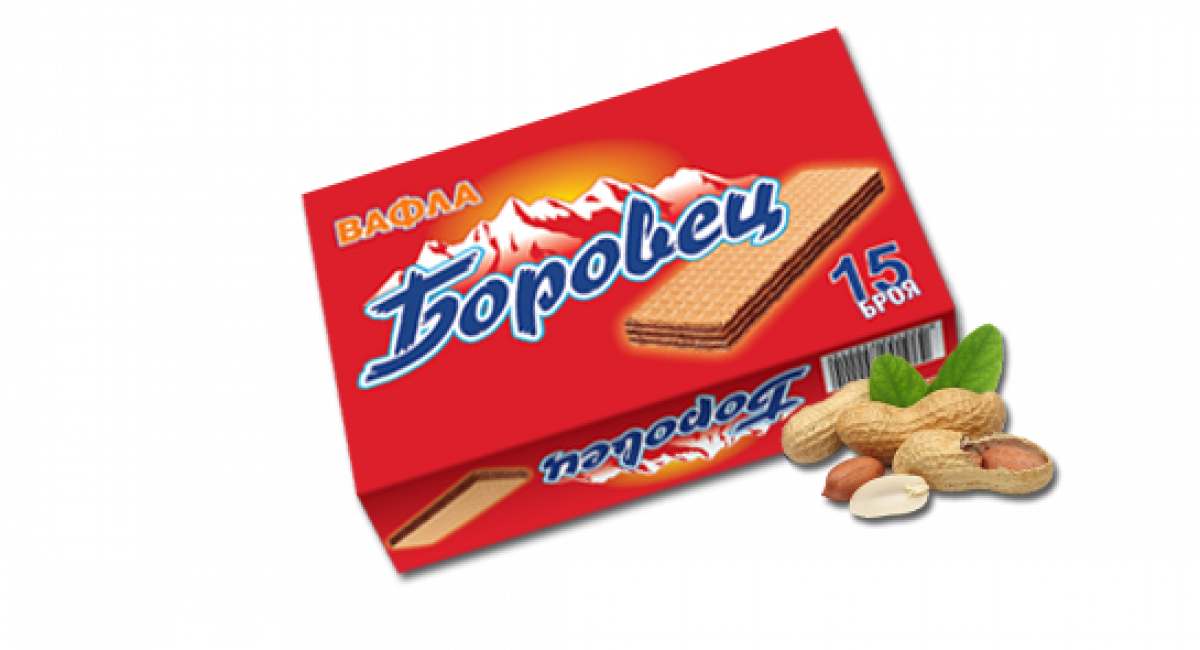 Вафли Боровец 375гр 15бр