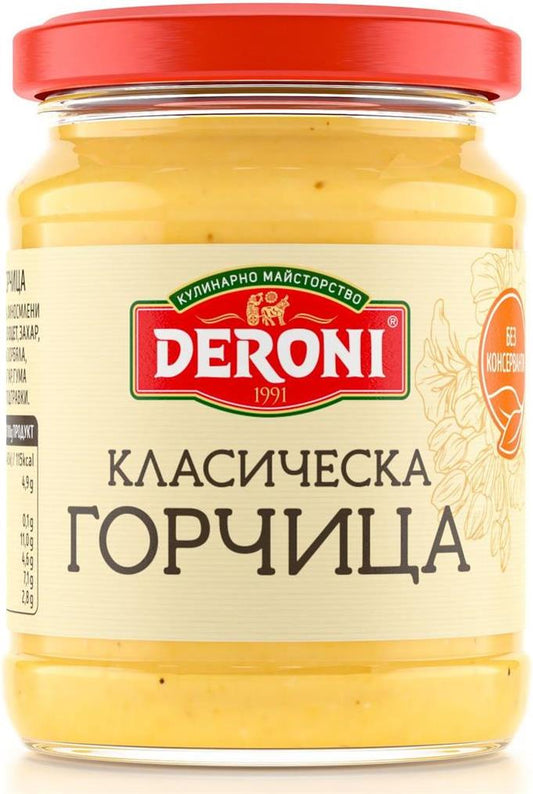 Горчица Дерони 200гр Класик Люта