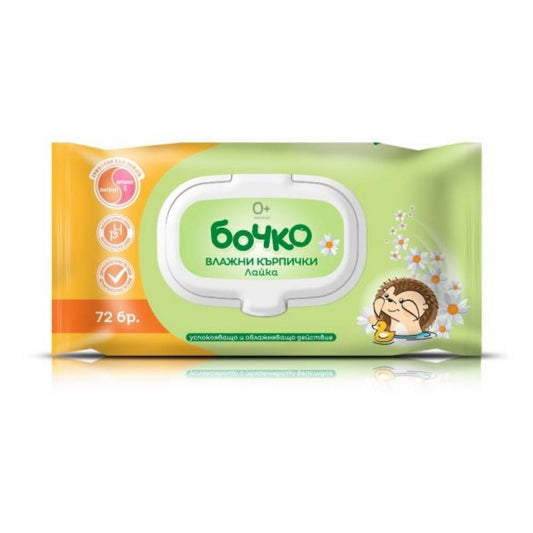 Мокри Кърпи Бочко 72бр