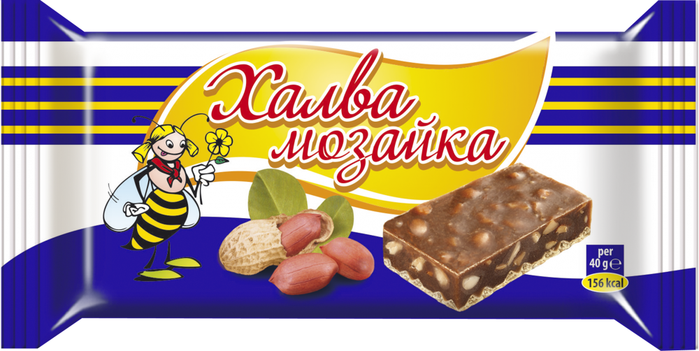 Халва Миа 40гр Мозайка Фъстъци