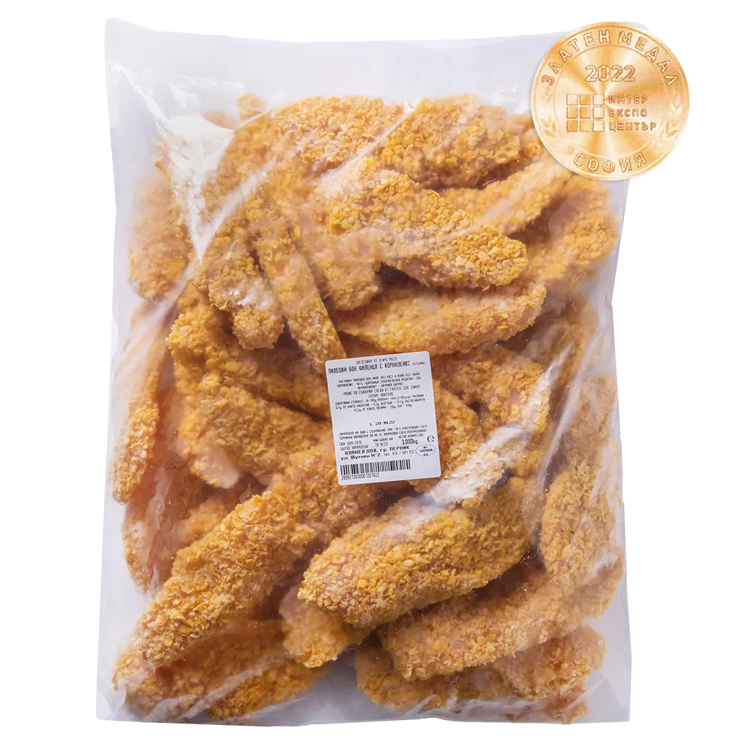 Пилешки Хапки Филе Пилето /1 Пакет ~500гр/ Корнфлейкс