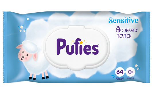 Мокри Кърпи Пуфис 64бр