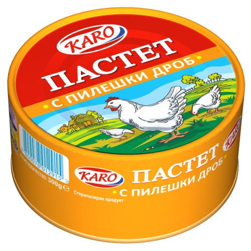 Пастет Каро 300гр Пилешки