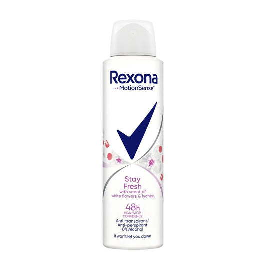 Деодорант Рексона 150мл stay fresh white flowers lychee