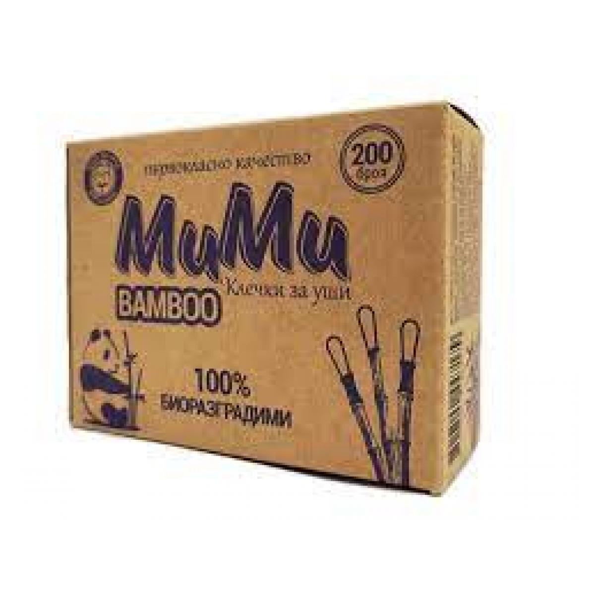 Клечки За Уши Мими Бамбук 200бр