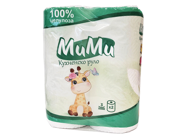 Кухненска Ролка Мими Еко 2бр 3Пл Домакинска Хартия Дх