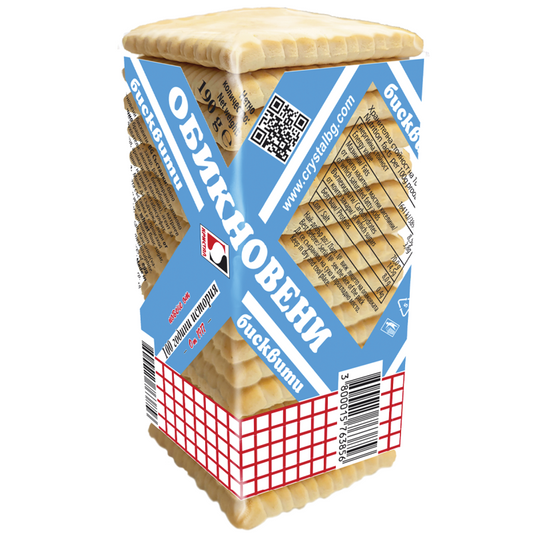 Бисквити Кристал 190гр Обикновени