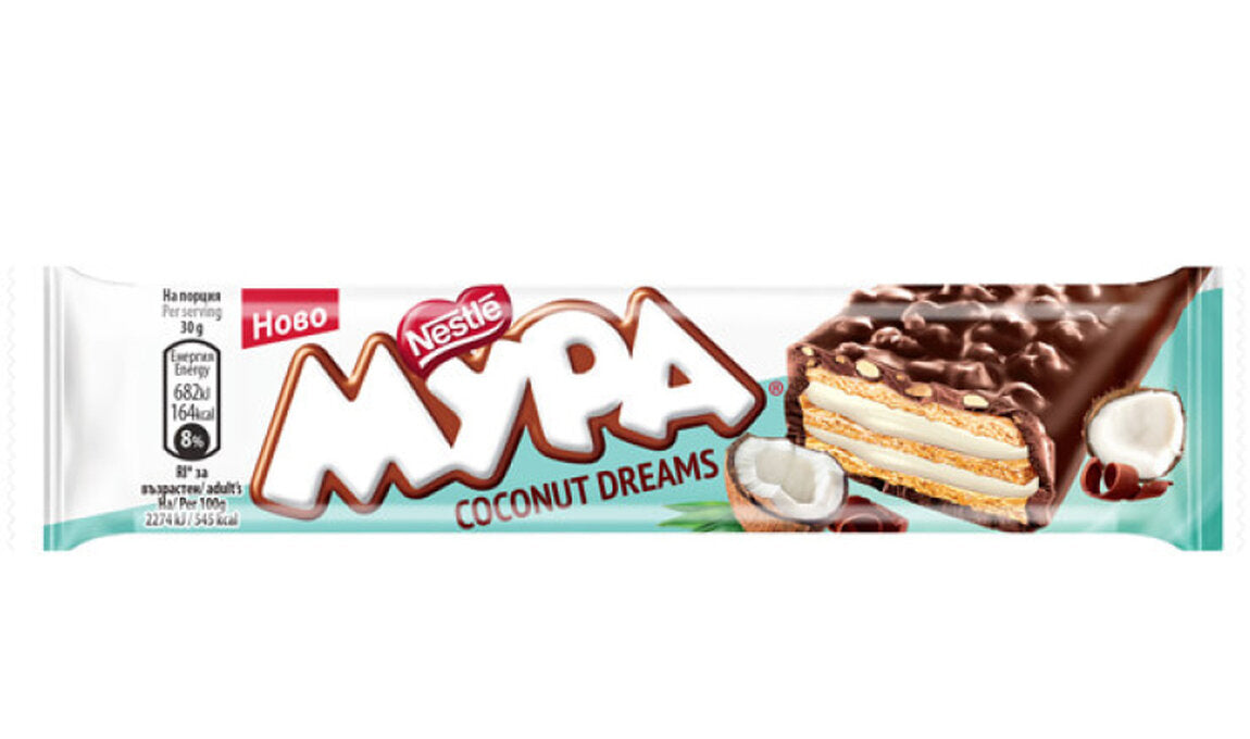 Вафла Мура Дриймс 30гр Кокос