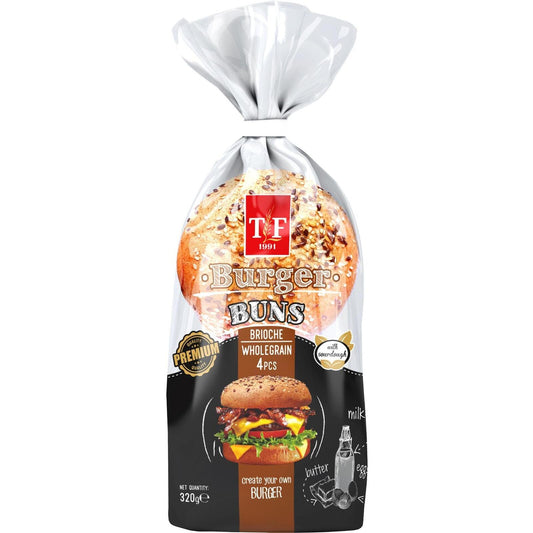 Питки Тимс 320гр бриош Хамбургер Пълнозърнест