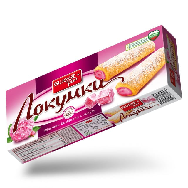 Бисквити Локумки 150гр Вишна Суит