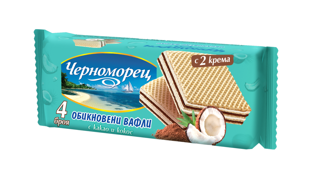 Бисквити Черноморец 98гр 4Ка Кокос