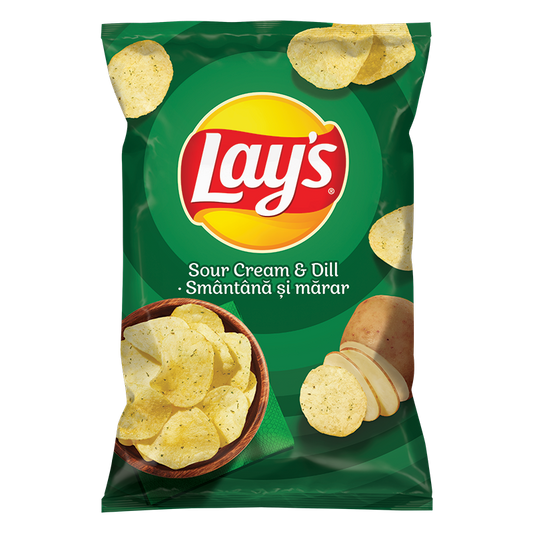 Чипс Лейс 170гр Сметана и Копър