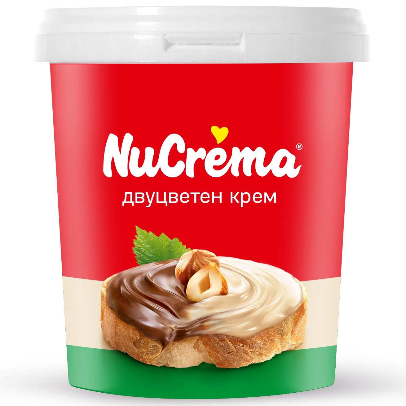 Шоколад Течен Нукрема 400гр Двуцветен