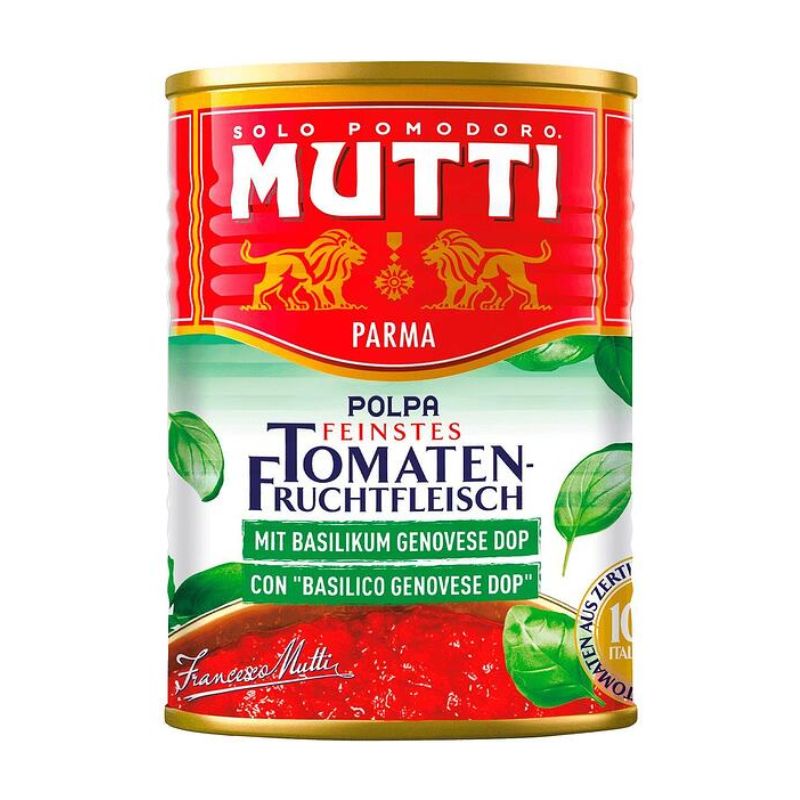 Домати Мутти 400гр Босилек Ситно Нарязани