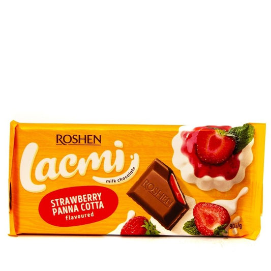 Шоколад Рошен Лакми 90гр Ягода Панакота Млечен
