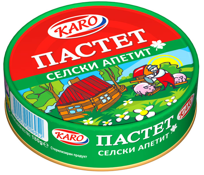 Пастет Каро 180гр Селски