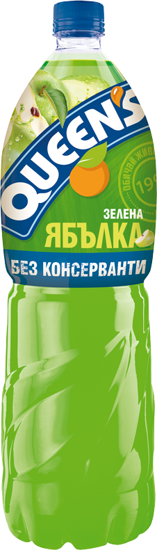 Сок Куинс 2Л Куул Си Зелена Ябълка