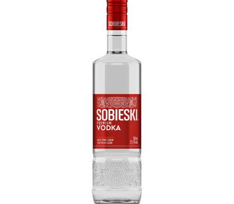 Водка Собиески 0.700Л Червен