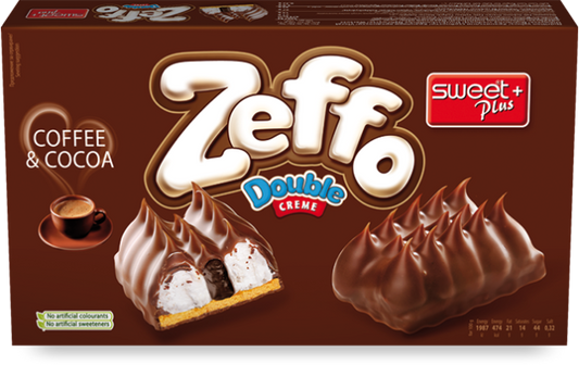 Бисквити Зефо Дабъл 165гр Кафе