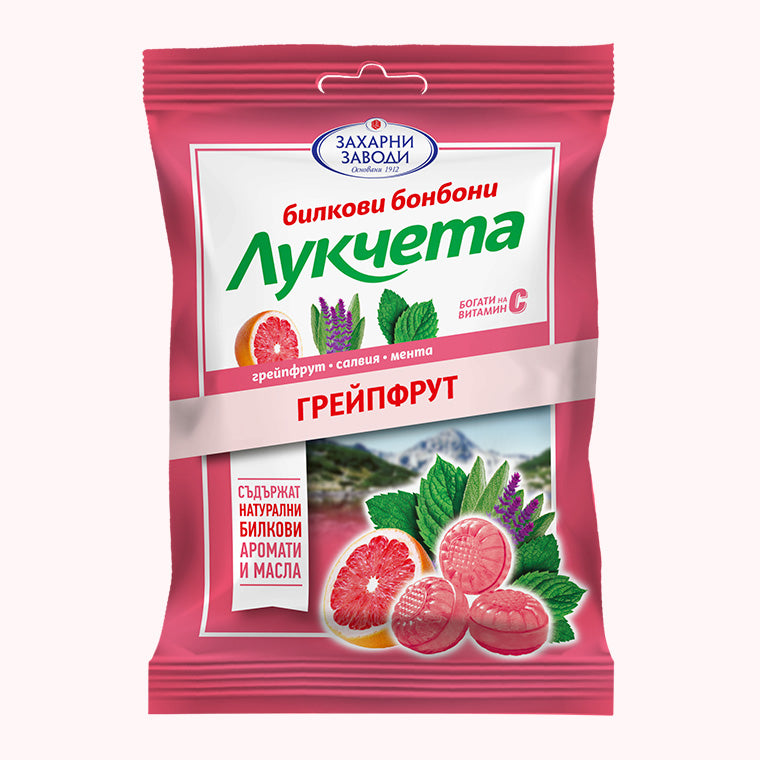 Дропс Лукчета 75гр грейпфрут