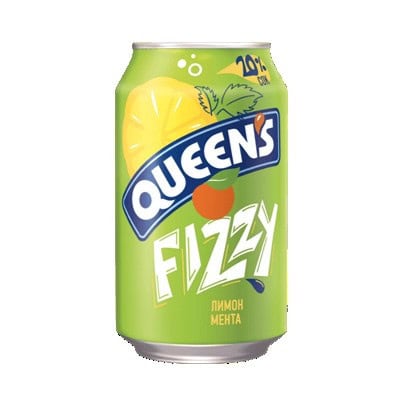 Физи Куинс 330Мл Лимон Мента Кен Газирана
