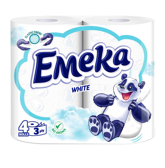Тоалетна Хартия Емека 4бр Бяла