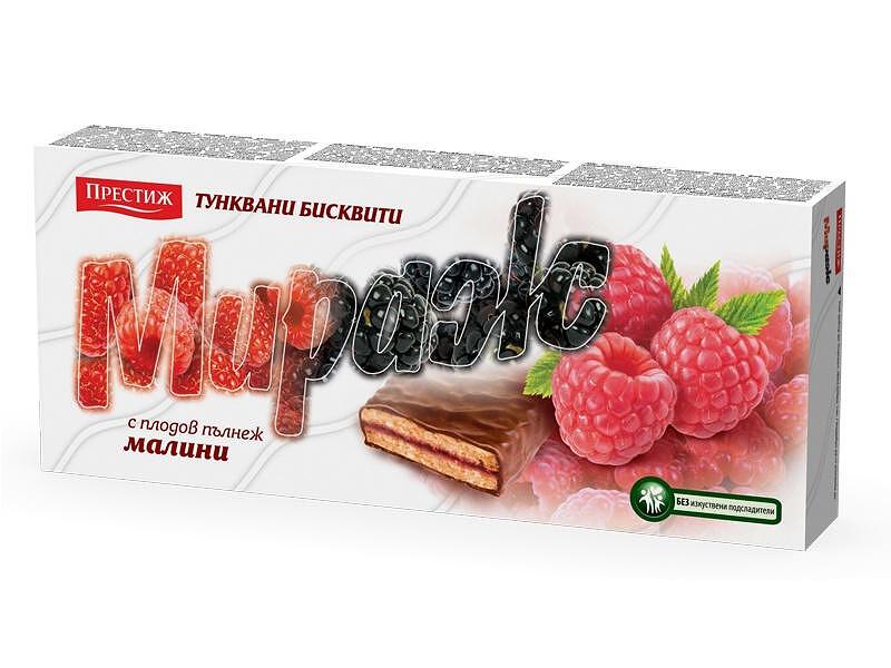 Бисквити Мираж 178гр Малина