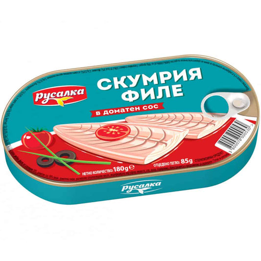 Скумрия Филе Русалка 180гр Доматен