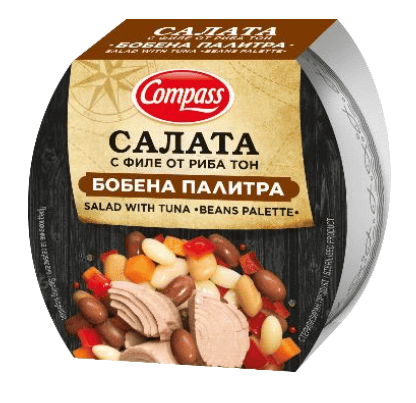 Салата Компас 160гр Филе Риба Тон Бобена