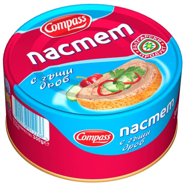 Пастет Компас 300гр Гъши