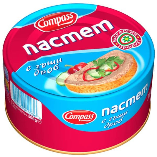 Пастет Компас 300гр Гъши